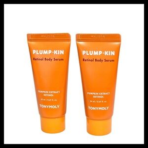 2 x TONYMOLY Plump-Kin Retinol Body Serum Pumpkin Extract Anti-Aging 0.67oz